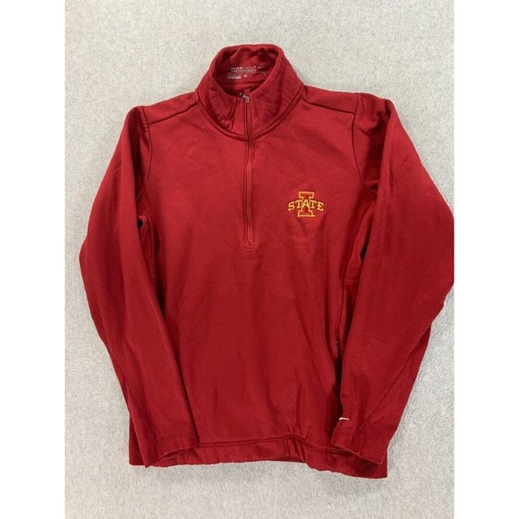 Iowa State Cyclones‎ Nike Tour Performance 1/4 Zip Pullover (Women's Medium) Red - Picture 1 of 12